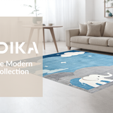 Cute Cloud and Elephant Design(Blue)