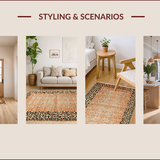 Ultra Soft Area Rug, Non Slip, Stain Resistant, Washable Area Rugs for Living Room, Bedroom, Stylish Earthy Leopard Aesthetic(Beige)