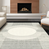 Ultra Soft Area Rug, Non Slip, Stain Resistant, Washable Area Rugs for Living Room, Bedroom, Outdoor Entry Stripe Rug Chic Layered Porch Accent Welcome Mat Design(Black)