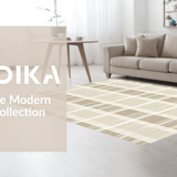 Ultra Soft Area Rug, Non Slip, Stain Resistant, Washable Area Rugs for Living Room, Bedroom, Rustic Cozy Furry Bubble Design(Beige)