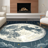 Joyful Cartoonish Lunar Imagery(Gray)