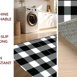 Sophisticated Neutral Plaid Arrangement(Black)