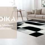 Chic Monochrome Lattice Design(Black)