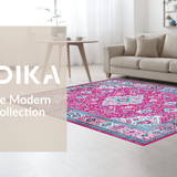 Artistic Colorful Tribal Print Runner(Pink)