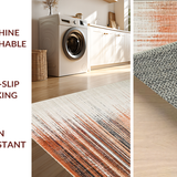 Earthtone Ombre Featuring Vintage Distressed Effect and Gradient(Orange)