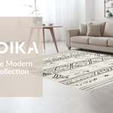 Ultra Soft Area Rug, Non Slip, Stain Resistant, Washable Area Rugs for Living Room, Bedroom, Sophisticated Minimalist Pattern Play(Beige)