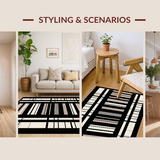 Ultra Soft Area Rug, Non Slip, Stain Resistant, Washable Area Rugs for Living Room, Bedroom, Luxurious Graphic Hide Design(Beige)