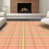 Ultra Soft Area Rug, Non Slip, Stain Resistant, Washable Area Rugs for Living Room, Bedroom, Stylish Light Green Graphic Pattern(Red)
