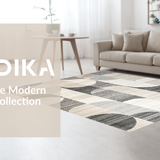 Ultra Soft Area Rug, Non Slip, Stain Resistant, Washable Area Rugs for Living Room, Bedroom, Luxurious Textured Cream Wave(Gray)