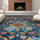 Artful Vintage Swirl Composition(Blue)