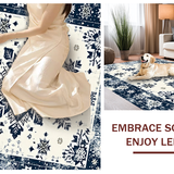 Elegant Snowflake Medallion Motif(Blue)