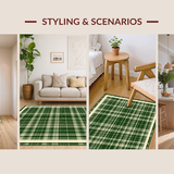 Rustic Olive Tartan Elegance(Green)