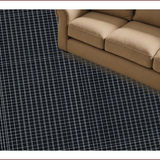 Ultra Soft Area Rug, Non Slip, Stain Resistant, Washable Area Rugs for Living Room, Bedroom, Elegant Vintage Tiled Pattern(Black)