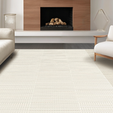 Ultra Soft Area Rug, Non Slip, Stain Resistant, Washable Area Rugs for Living Room, Bedroom, Chic Earthy Neutral Statement Piece(Beige)
