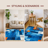 Playful Multi Hued Shapes(Blue)