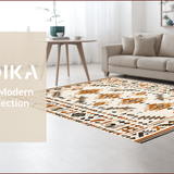 Tribal Earthy Diamond Motif(Beige)
