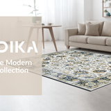 Sophisticated Worn Floral Texture(White)