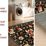 Traditional Handcrafted Flower Motif(Black)