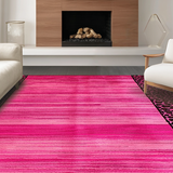 Ultra Soft Area Rug, Non Slip, Stain Resistant, Washable Area Rugs for Living Room, Bedroom, Funky Geometric Animal Aesthetic(Pink)