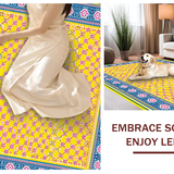 Whimsical Multicolored Lattice Design(Yellow)