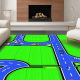 Energetic Street Scene Play Surface(Green)