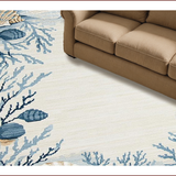 Coastal Nautical Shell Motif(Ivory)