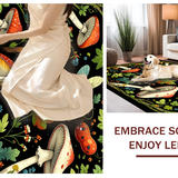 Chic Black and White Foliage(Red)