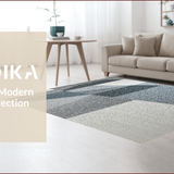 Ultra Soft Area Rug, Non Slip, Stain Resistant, Washable Area Rugs for Living Room, Bedroom, Modern Grey Non-Slip Bedroom Area Rug with Abstract Lines(Gray)