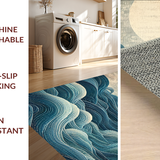 Ultra Soft Area Rug, Non Slip, Stain Resistant, Washable Area Rugs for Living Room, Bedroom, Coastal Sea Monster Tentacle Carpet(Blue)