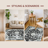 Classic Trellis Design with Grey Accents(Black)