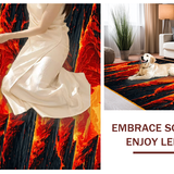 Vivid Abstract Volcanic Motif(Red)