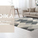 Artistic Tiled Geometric Arrangement(Gray)