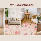 Playful Earthy Abstract Floral Design(Pink)