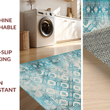 Elegant Vintage Geometric Textures(Blue)