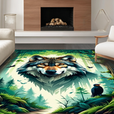 Ultra Soft Area Rug, Non Slip, Stain Resistant, Washable Area Rugs for Living Room, Bedroom, Dynamic Earthy Tones Theme(Brown)