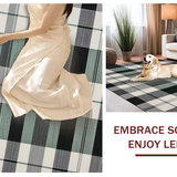 Elegant Grey Tones Grid Design(Black)