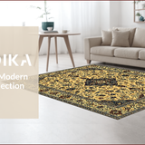 Ultra Soft Area Rug, Non Slip, Stain Resistant, Washable Area Rugs for Living Room, Bedroom, Elegant Paisley Luxe Aesthetic(Beige)