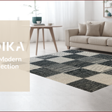 Bold Contrast Geometric Motif(Black)