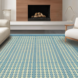 Geometric Blue Tone Elegance(Beige)