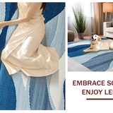 Artistic Contemporary Patterned Layering(Blue)