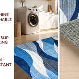 Vibrant Transitional Patterned Elegance(Blue)
