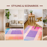 Enchanting Fuzzy Color Block Style(Pink)