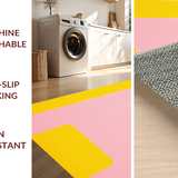 Ultra Soft Area Rug, Non Slip, Stain Resistant, Washable Area Rugs for Living Room, Bedroom, Lively Fun Schoolgirl Expression(Yellow)
