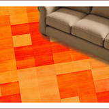 Ultra Soft Area Rug, Non Slip, Stain Resistant, Washable Area Rugs for Living Room, Bedroom, Burnt Orange Shag Rug for Cozy Teen Bedroom(Orange)