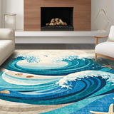 Elegant Ocean Wave Aesthetic(Blue)