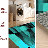 Contemporary Flowing Line Artwork(Blue)