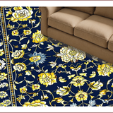Navy Yellow Geometric Charm(Blue)