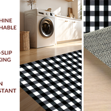 Cozy Cottage Style Plaid Print(Black)