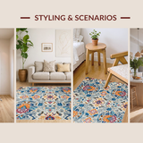 Elegant Textured Geometric Elegance(Blue)