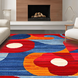 Contemporary Bright Swirl Aesthetics(Red)